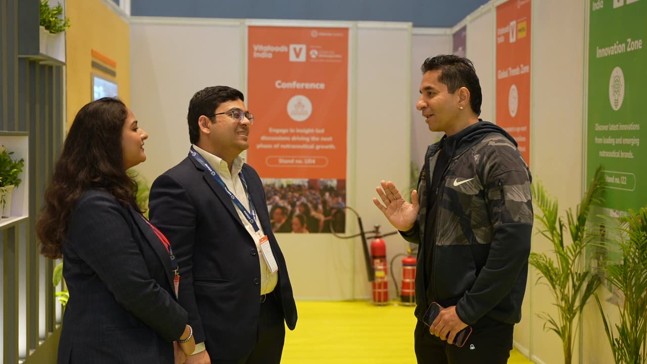 The Abhaya team at an industry exhibition
