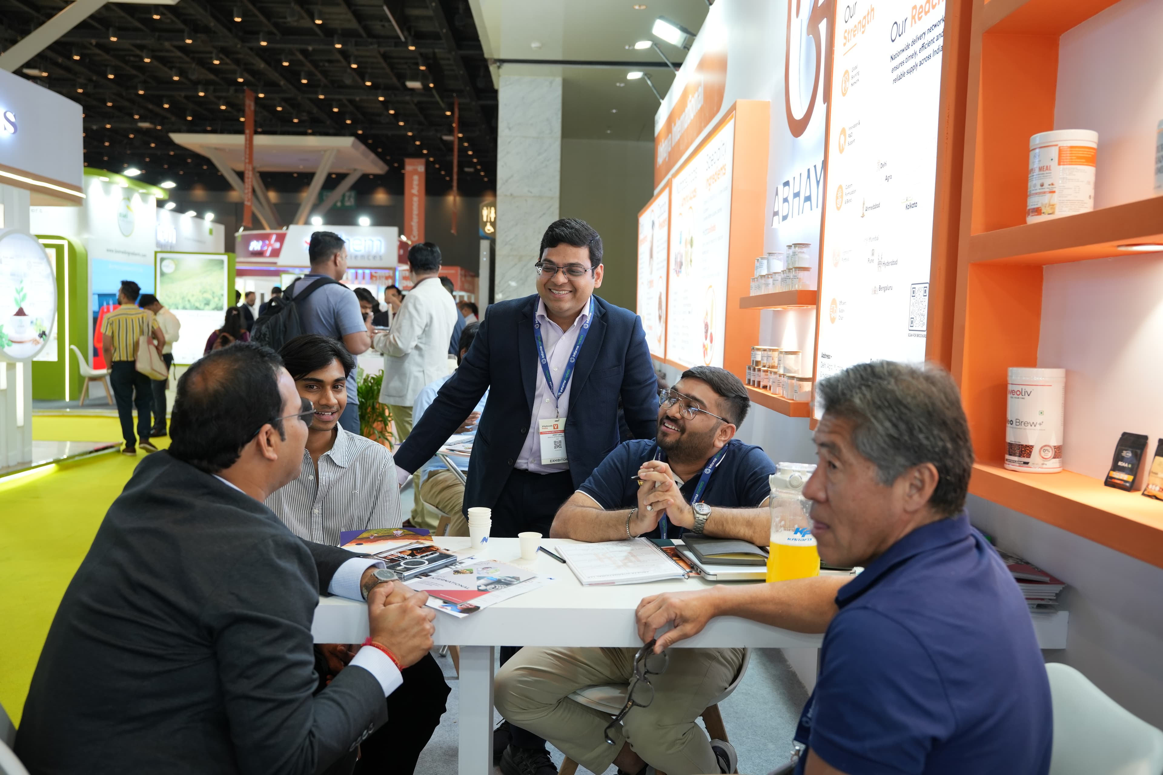 The Abhaya team at an industry exhibition